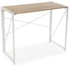 Image de Versa Jack Bureau Informatique Bureau Sécretaire Poste de Travail Table d'étude pour Ordinateur Gaming, Pliable, Dimensions (H x l x L) 74 x 45 x 90 cm, Bois et métal, Couleur: Blanc