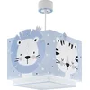 Image de Dalber Lustre Chambre Lampe Suspension Enfant Baby Jungle Animaux Tigre Lion Ours Lapin Bleu 63112T, E27