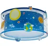 Image de Plafonnier enfant Planets planètes système solaire Bleu, 41346, E27