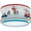 Image de Dalber Plafonnier enfant Police Voitures, Lustre chambre; Enfant, Lampe de Plafond enfant, 60616, E27, Bleu