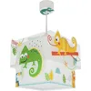 Image de Dalber Lustre Chambre Lampe Suspension Plafonnier Pour Enfants, Happy Jungle Caméléon les animaux jungle, 63312M, E27