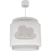 Image de Dalber Lustre Chambre Lampe Suspension Plafonnier Pour Enfants, Baby Dreams Nuage Gris, 76012ME, E27