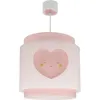 Image de Dalber Lustre Chambre Lampe Suspension Plafonnier Pour Enfants, Baby Dreams Coeur Rose, 76012MS, E27