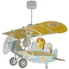 Image de Dalber Lustre Chambre Lampe Suspension Enfant avion lion bleu animaux, 54602, E27 15w led