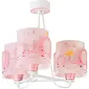 Image de Dalber Lampe Suspension Enfant 3 Lumières, Little Elephant, L'éléphant; les animaux Rose, 61337S, E27