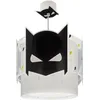 Image de Dalber Lustre Chambre Lampe Suspension Enfand Dark Hero Super-héros, Noir