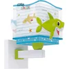 Image de Dalber Applique murale enfant Little Shark Requin animaux, Lumière murales pour chambre; Chevet chambre; d'enfants, 63479, E27, Bleu