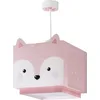 Image de Dalber Lampe Suspension Enfant Little Fox Renard Animaux Rose, lustre chambre enfant, 64582, E27