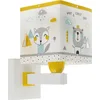 Image de Dalber Applique Murale Enfant Hello Little Animaux 73249 Renard ours raton laveur lapin Multicolore, 73249, E27