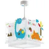 Image de Dalber Lampe Suspension Enfant Dinosaures Dinos Animaux Multicolore, lustre chambre enfant, 73452, E27