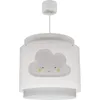 Image de Dalber Lampe Suspension Enfant Baby Dreams Nuage Gris, lustre chambre enfant, 76012E, E27