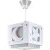 Image de Dalber Lustre Chambre Enfant Moonlight lune et étoiles Gris, lampe suspension enfant, 63232E, E27