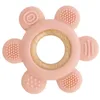 Image de Jané Anneau de Dentition en Silicone et Bois, 6 Textures, Sans BPA, à partir de 3 Mois, Stérilisable, au Congélateur et au Lave-vaisselle, Couleur Rose