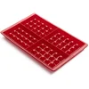 Image de Lékué - Moule à Gaufres - 2 Plaques - Silicone Platine rouge