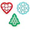 Image de Lékué Lot de 3 pochoirs cookies de Noël