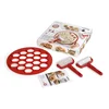 Image de Lékué Kit Petits Fours, 1 découpoir, 2 rouleaux et livret recettes, Rouge