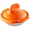 Image de Lékué Ustensile pour Cuisson oeuf poché Acier Inoxydable/Silicone Orange