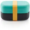 Image de Lékué - Conteneur hermétique pour le transport et la conservation des aliments, polypropylène, turquoise, taille unique
