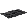Image de Lékué Moule pâtisserie Madeleines 9 cavités, Silicone Platine Noir