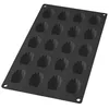 Image de Lékué Moule pâtisserie Mini Madeleines 20 cavités, silicone platine noir