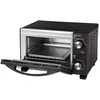 Image de Jata JEHN0910 - Mini four électrique 10 l avec grill, 800 W, thermostat réglable, minuterie 30 min, porte double verre, plateau et grille, four de bureau compact