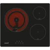 Image de CATA - TD 6003 BK - Plaque vitrocéramique - Noire - 3 zones de cuisson Haute Lumière - 9 niveaux de puissance réglables - Commande tactile avec avertisseur sonore - Puissance 5,4 kW - Largeur 59 cm