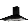 Image de Cata Hotte aspirante Omega 900 BK/M - Hotte de cuisine faible niveau sonore, largeur de 90 cm, 3 niveaux d'extraction, panneau de commande mécanique, finition noire