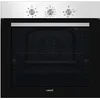 Image de Cata Four multifonction MES 8007 X avec 7 fonctions. Porte panoramique Full Glass. Éclairage intérieur. Largeur de 60 cm. Capacité 80 L. Finition en inox et verre noir.
