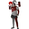 Image de Atosa déguisement arlequin halloween noir blanc avec chapeau homme adulte XS