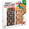 Image de Cayro Parchís-dames D´échecs Avec Accessoires En Bois Jeu De Société 33x33 Cm