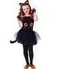 Image de RUBIE'S Déguisement Tutu Chat - Déguisement pour Enfant - Noir - Taille L - 8 à 10 Ans - 117 à 128cm - Tutu + Haut + 4 Mitaines + Collant - pour Carnaval, Noël, Anniversaire, Fêtes et