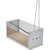 Image de Sauvic 05200 Piège à Souris Vivants avec Cage en Fil de Fer Renforcée 30 x 12 x 26,5 cm