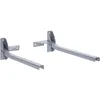 Image de Sauvic 89430 Séchoir à Linge Mural Rabattable Acier Gris 54 cm