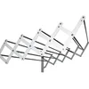 Image de Sauvic 89755 Séchoir à Linge Extensible avec 10 Barres Aluminium/Métal Plastifié Blanc 80 x 13,5 x 26,5 cm