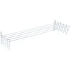 Image de Sauvic 89803 Séchoir à Linge Mural Extensible Acier Plastifié Blanc 130 x 13,5-78 x 26,5 cm