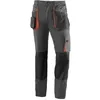 Image de JUBA Pantalon Long Multipoches 65 % Polyester, 35 % Coton, Noir avec Détails Orange - Taille M