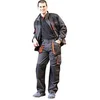 Image de Juba Pantalon Long Multipoches 65% Polyester, 35% Coton, Noir avec Détails Orange - Taille XL
