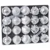 Image de BigBuy Christmas Lot de 20 Boules de Noël argentées en Plastique 6 x 6 x 6 cm