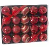Image de BigBuy Christmas Boules de Noël Rouge Plastique 6 x 6 x 6 cm (20 unités)