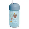 Image de Suavinex, Tasse à Paille Anti-Fuites pour bébé. Tasse d'Apprentissage avec Paille en Silicone. Hygiénique, Anti-goutte et avec Couvercle Giratoire. 340 ml, +18 Mois, Bleu