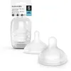 Image de Suavinex Tétines Symetriques Sx Pro Silicone Débit S, +0 Mois, Transparent, 2 Unités