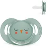 Image de Suavinex, Sucette 6-18 Mois. Tétine Symétrique SX Pro en Silicone. Tétine plus Plate et Flexible, Réversible. Bonhomia, Vert