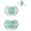 Image de Suavinex Lot 2 Sucettes pour Bébé +18 Mois Tétine Symétrique SX Pro en Silicone Tétine plus Plate et Flexible Réversible Respecte le Développement Buccodentaire Dreams Bleu