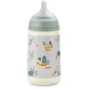 Image de Suavinex, Biberon 270 ml. Biberon avec Tétine Symétrique SX Pro en Silicone à Débit Moyen (M). Avec Valve Anti-Colique. Silicone Fin Ultra-Doux. Pour Bébés, +3 Mois. Walk Vert