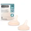 Image de Suavinex, Lot de 2 Tetines pour Biberon Anti Colique Zero Zero. Débit Lent (S), Débit Lent, Laisse Passer Peu de Liquide, Idéal Premiers Jours, Tétine pour Biberon Zero Zero, en Silicone, +0 Mois, 2 U