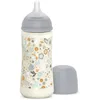 Image de Suavinex, Biberon 360 ml, Biberon avec Tétine Symétrique SX Pro en Silicone à Débit Rapide (L). Avec Valve Anti-Colique. Silicone Fin Ultra-Doux. Pour Bébés, +6 Mois, Wonderland Bleu Floral