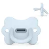 Image de Suavinex, Sucette Tout Silicone pour Nouveau-nés, pour Bébé 0/6 Mois et Naissance, avec Tétine Symétrique SX Pro, Réversible, Super Douce et Souple, Idéal pour Dormir, Butterfly, Ballad Blue