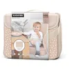 Image de Suavinex, Réhausseur de Chaise Haute Bébé, Siège pour Bébé Portable Convertible en Mallette Transportable, Siège Table Ultra Léger, Compact, Siège Moelleux avec Harnais 3 Points, Bébé +6 Mois, Rose