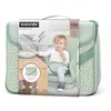 Image de Suavinex, Réhausseur de Chaise Haute Bébé, Siège pour Bébé Portable Convertible en Mallette Transportable, Siège Table Ultra Léger, Compact, Siège Moelleux avec Harnais 3 Points, Bébé +6 Mois, Vert