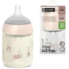Image de Biberon en verre Wonderland avec tétine SX Pro débit S Lapin Rose